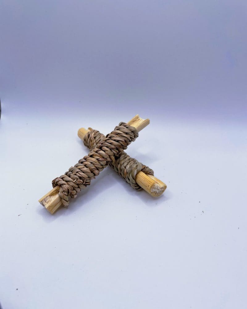 Woven Natural Seagrass Dried Bamboo Chew Toy Treat For Rabbits, Hamsters, Guinea Pigs, Chinchillas & Small Rodents