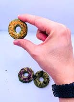 5 Pack Timothy Hay Floral Donuts Timothy Hay Grass Treat For Rabbit, Hamsters, Guinea Pigs, Chinchillas & Small Rodents