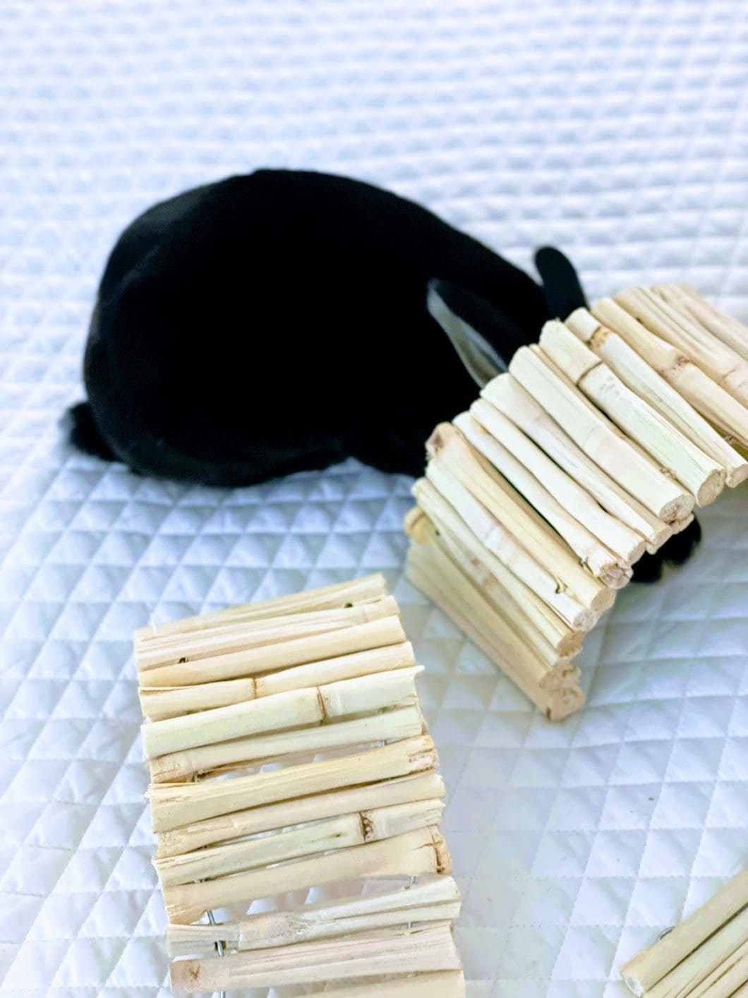 Sweet Dried Bamboo Bendable Bridge Treat and Chew Toy For Rabbits, Hamsters, Guinea Pigs, Chinchillas and Small Rodents